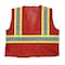 Radians Hi-Vis Econ TpO/Cl1 Two Tone Safety Vest-Red-2X SV22-1ZRM-2X - alternate 7